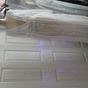 OOAK Sheer White Lace Dress